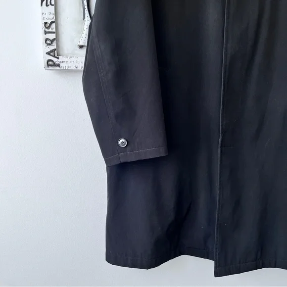 Men’s Lauren Ralph Lauren Black Classic Trench Coat With Zip Out Lining Size L